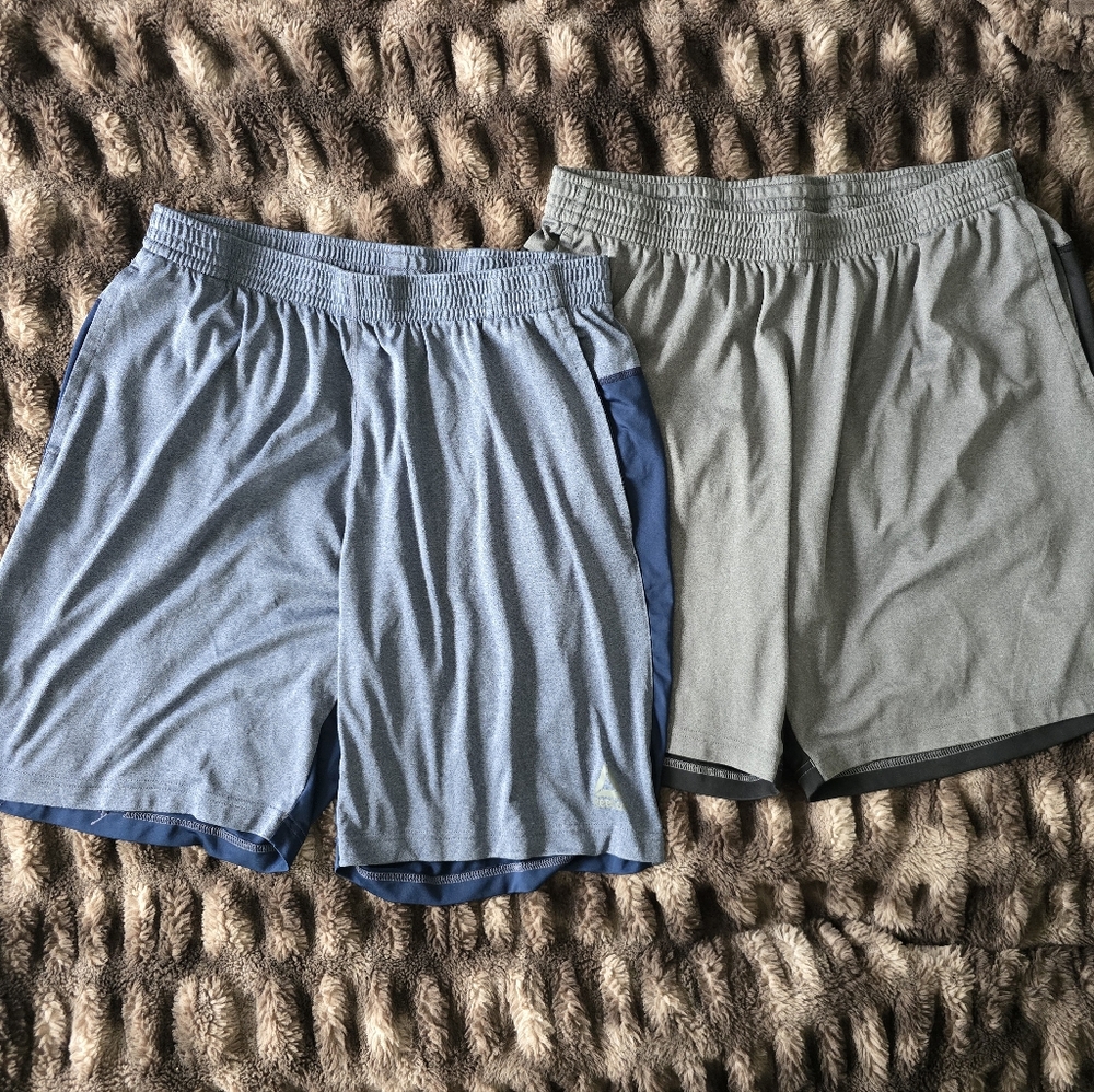 Reebok Speedwick Workout Shorts XL 2 Pair